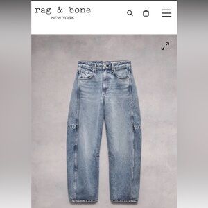 Rag & Bone Women's Charlie High Rise Barrel Jeans